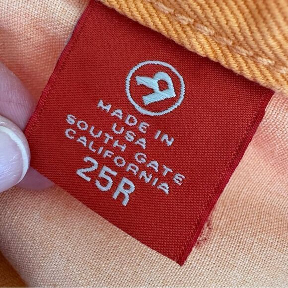 NWT Y2K Vintage Big Star Low Rise Orange Boot Cut Jeans Size 25 - Picture 8 of 10